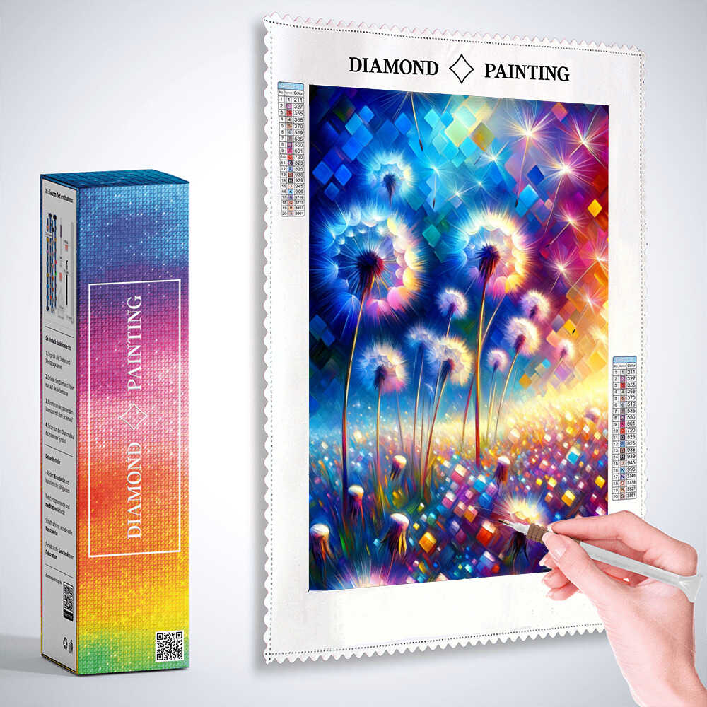 Dandelion meadow — Diamond Painting Kit, product view 3