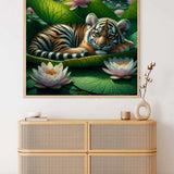 Little Tiger Water Lily — Diamond Painting Kit, product view 2