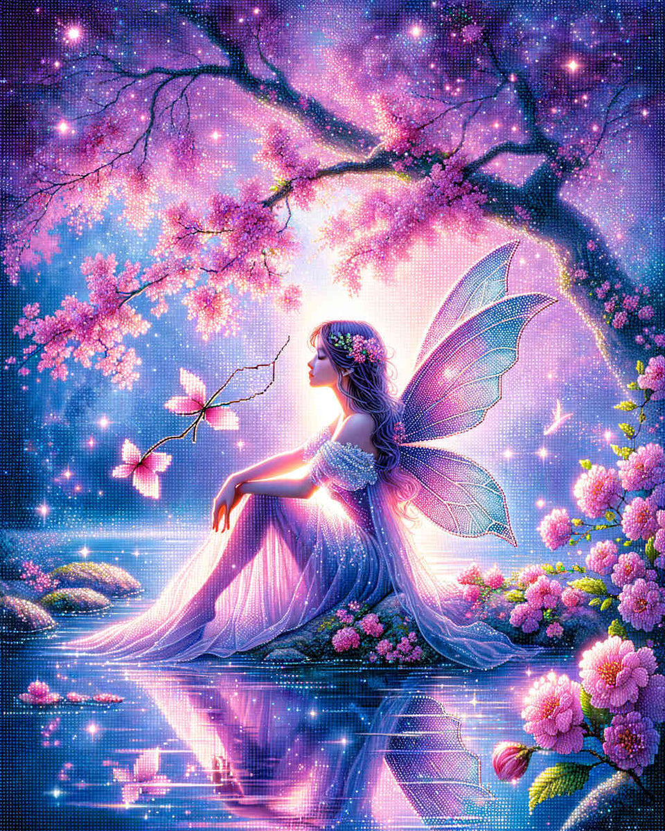 Fairy at the water — Diamond Painting Kit design