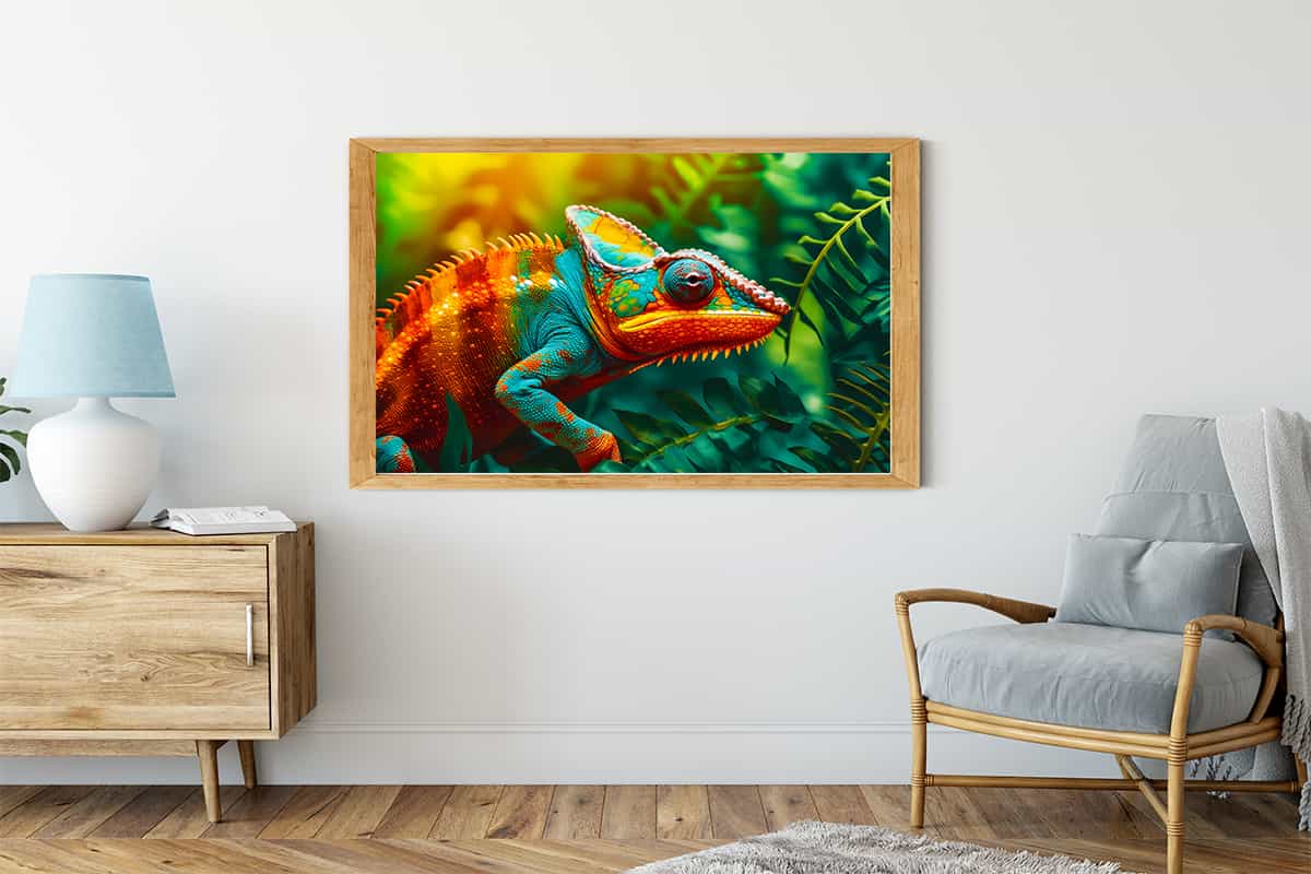 Chameleon Sunshine — AB Diamond Painting Kit, product view 3