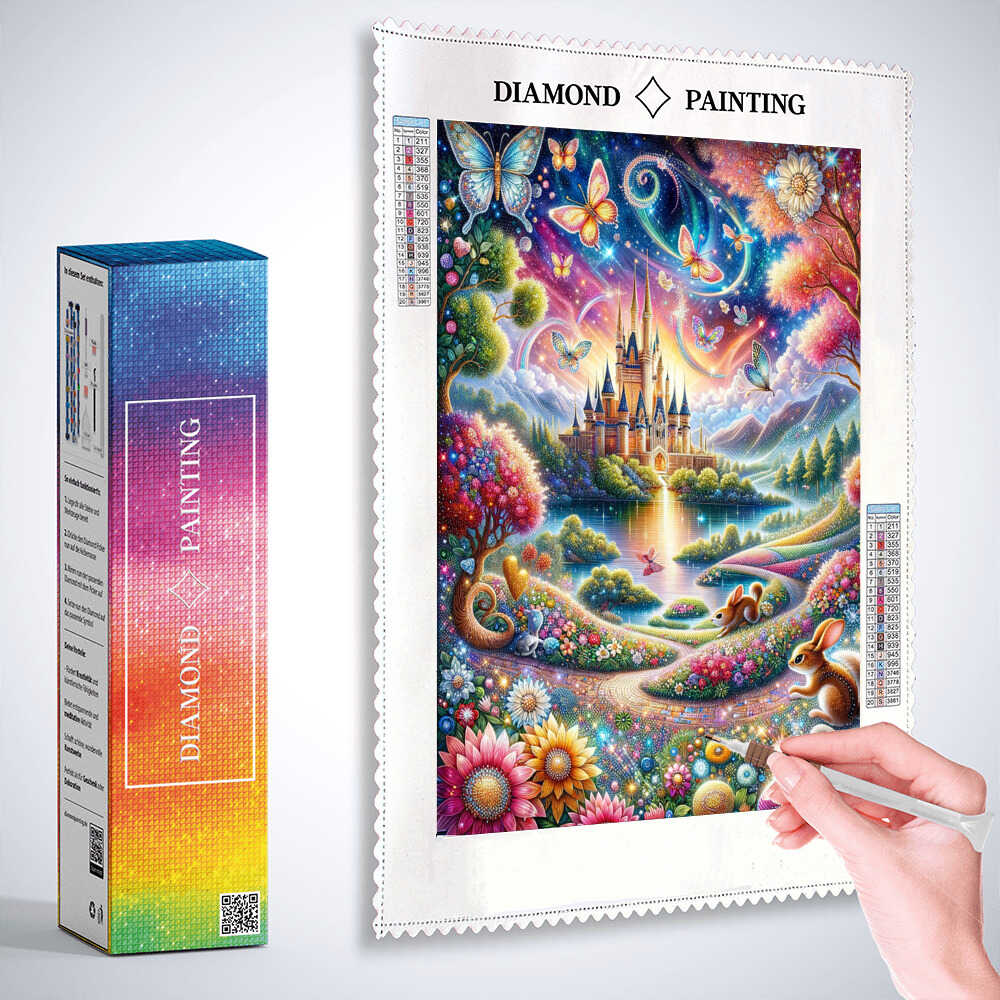 Bunny chipmunk — Diamond Painting Kit, product view 3