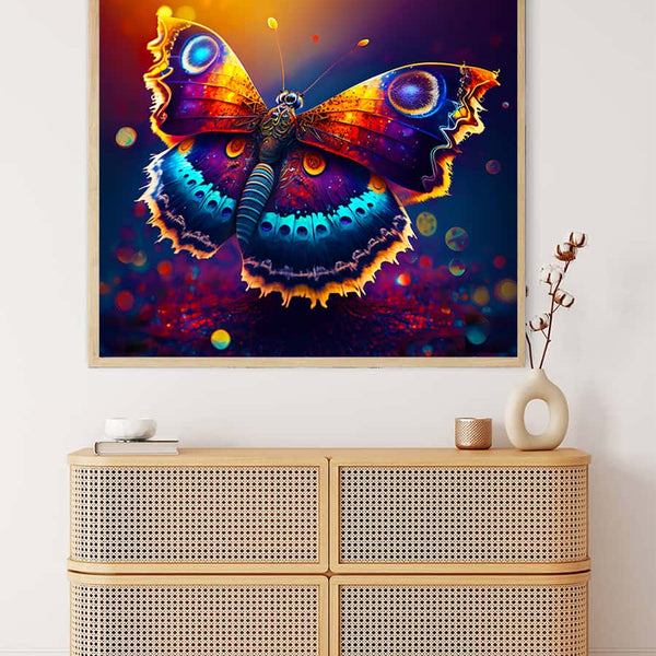 Butterfly in sunlight — AB Diamond Painting Kit, product view 3