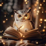 Owl Candlelight — Diamond Painting Kit design