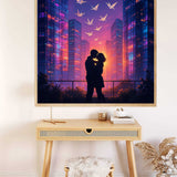 A Kiss in Neon Light — Diamond Painting Kit, product view 2