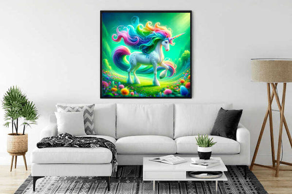 Colorful Unicorn — Diamond Painting Kit, product view 2