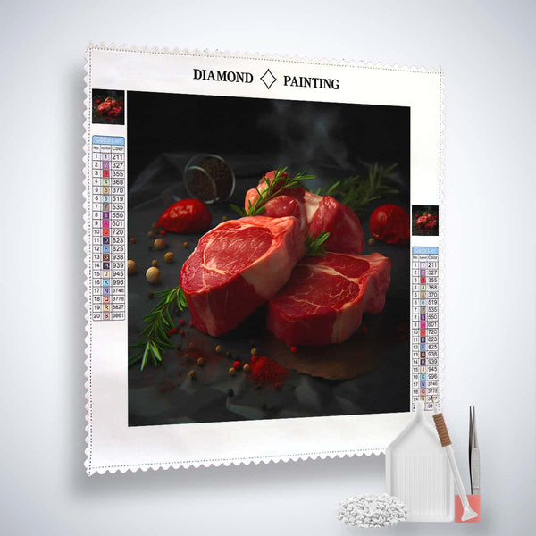 Steaks — Diamond Painting Kit, product view 2