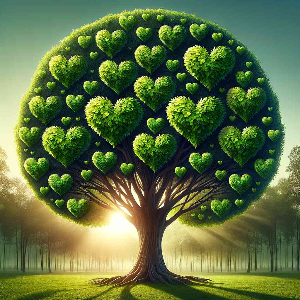 Heart Tree: Magic of Nature — Diamond Painting Kit design