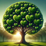 Heart Tree: Magic of Nature — Diamond Painting Kit design