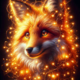 Fairy lights fox — Diamond Painting Kit design