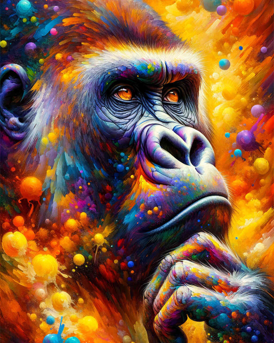 Superior Gorilla — Diamond Painting Kit design