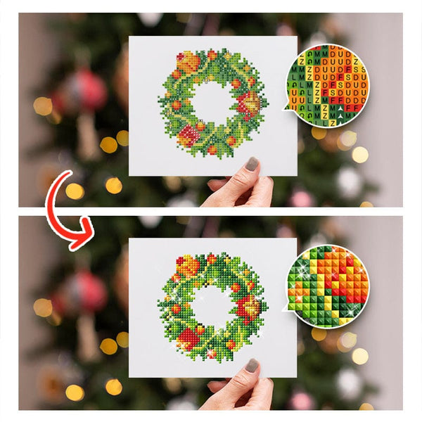 Christmas Wonders, Set of 12 — Mini Diamond Painting Set, product view 10
