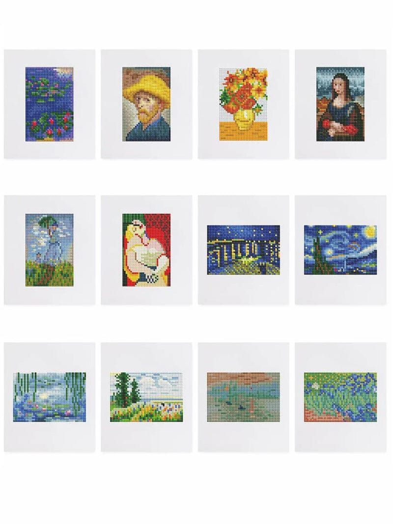 Classic Art Collection, Set of 12 — Mini Diamond Painting Set design