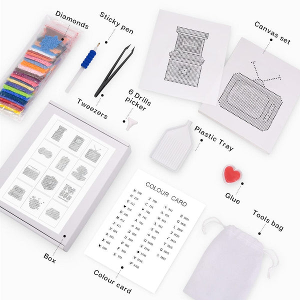 Mystery Box, Set of 12 — Mini Diamond Painting Set, product view 3