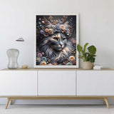 Cat with flower wreath — Diamond Painting Kit, product view 2