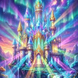The Crystal Palace of Dreams — Diamond Painting Kit design