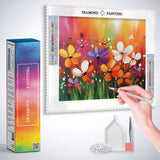 Abstract Flowers in Color — Diamond Painting Kit, product view 3