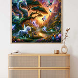 Whispering stars in the fairy forest — Diamond Painting Kit, product view 2