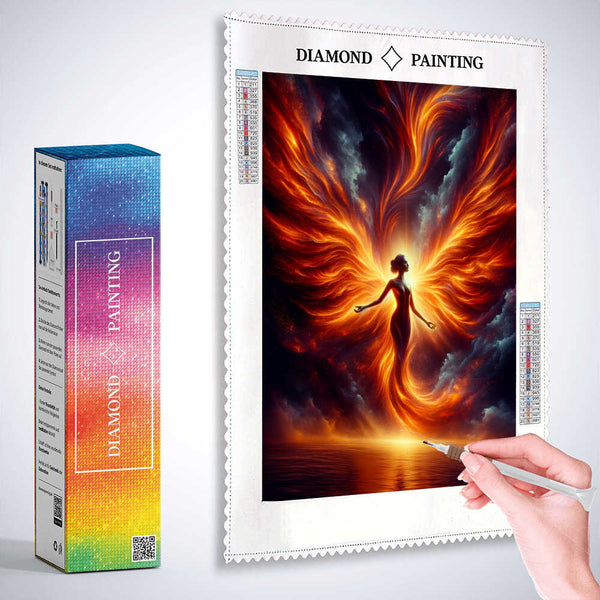 Phoenix, woman — Diamond Painting Kit, product view 3