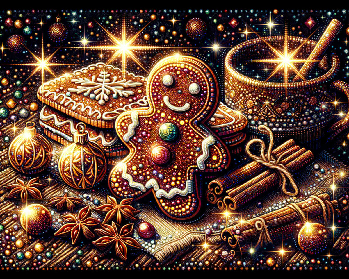 Gingerbread Delights — Diamond Painting Kit design