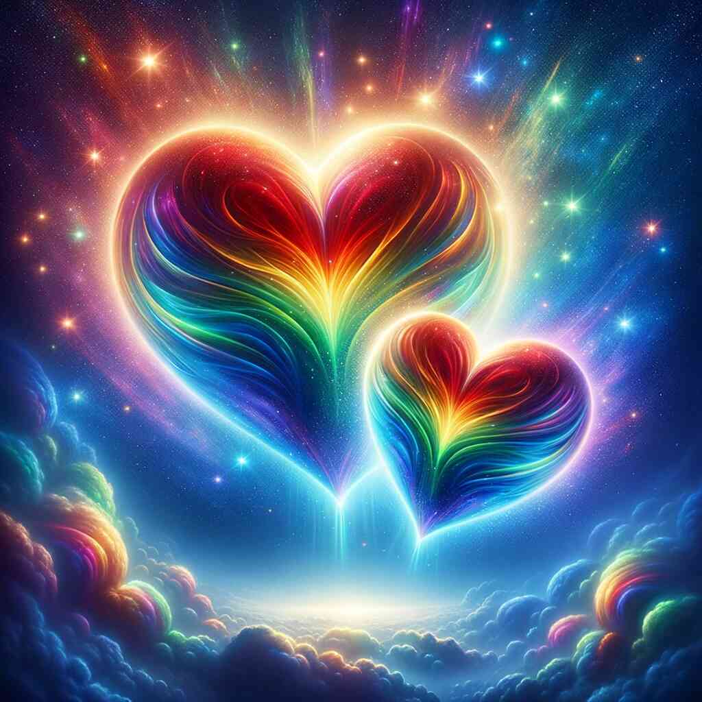 Cosmic Heart Melody — Diamond Painting Kit design
