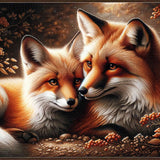 Fox Friendship — Diamond Painting Kit design