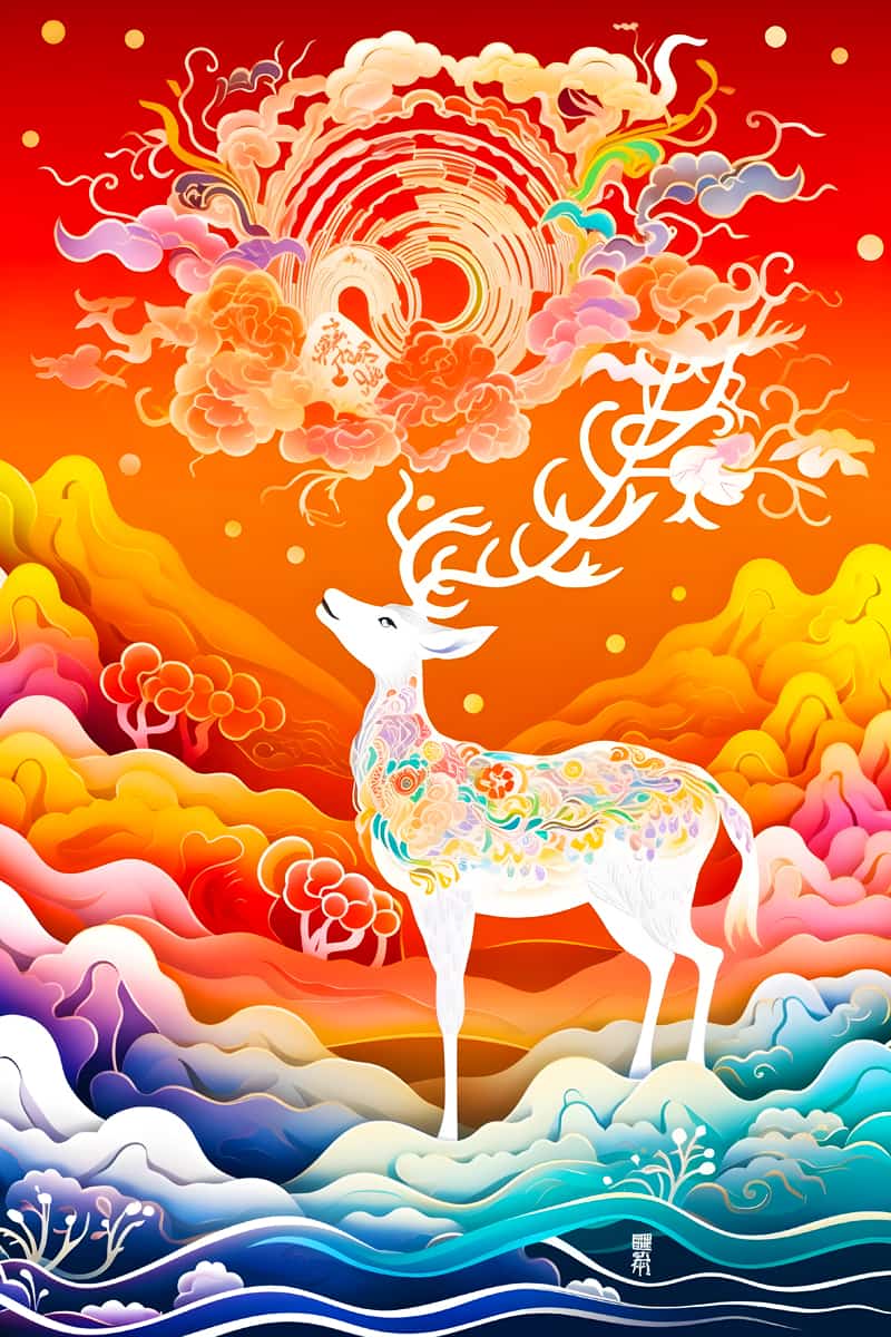 Sea Deer — AB Diamond Painting Kit design