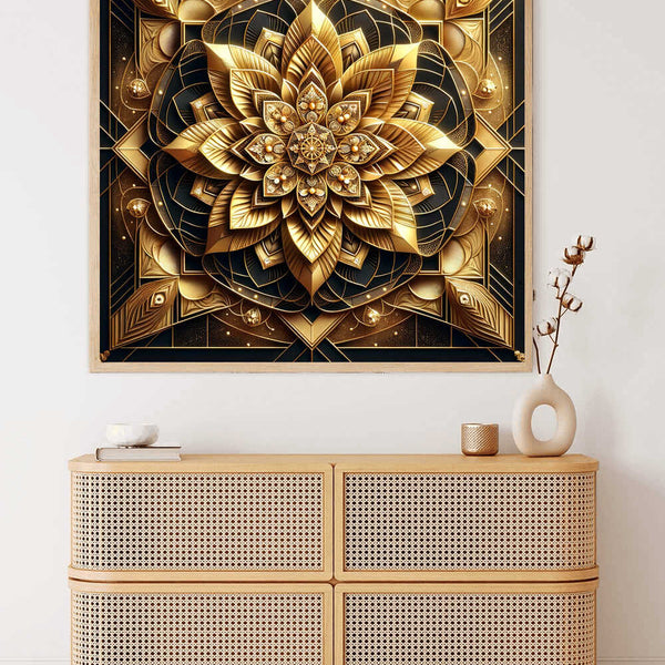 Golden Mandala — Diamond Painting Kit, product view 2
