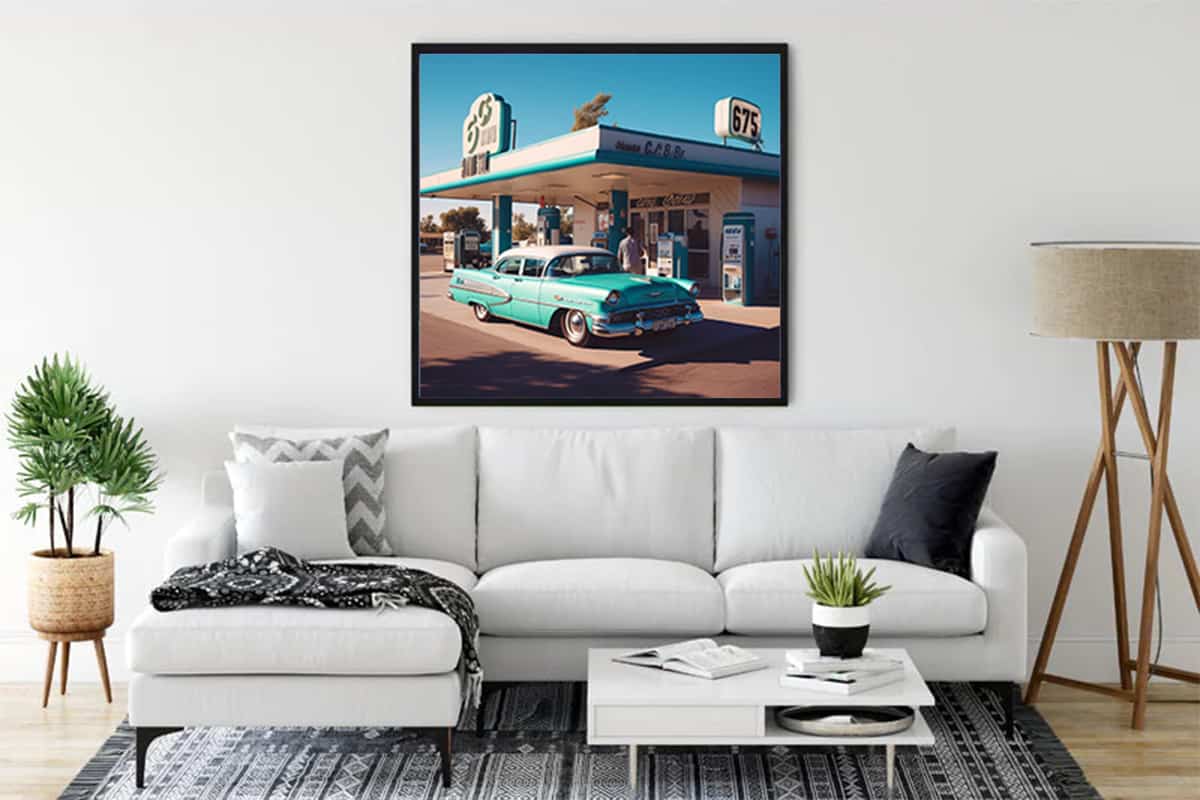 The golden era of the automobile — Diamond Painting Kit, product view 3