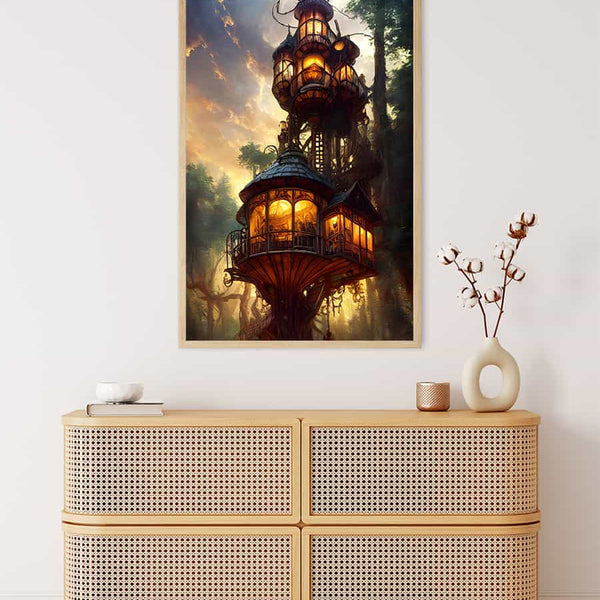 Forest Tower — Diamond Painting Kit, product view 3