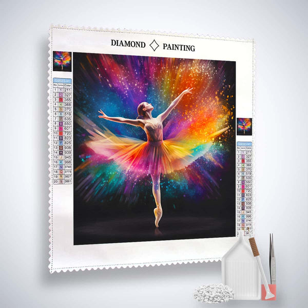 Woman dancing at night Part 2 — AB Diamond Painting Kit, product view 2
