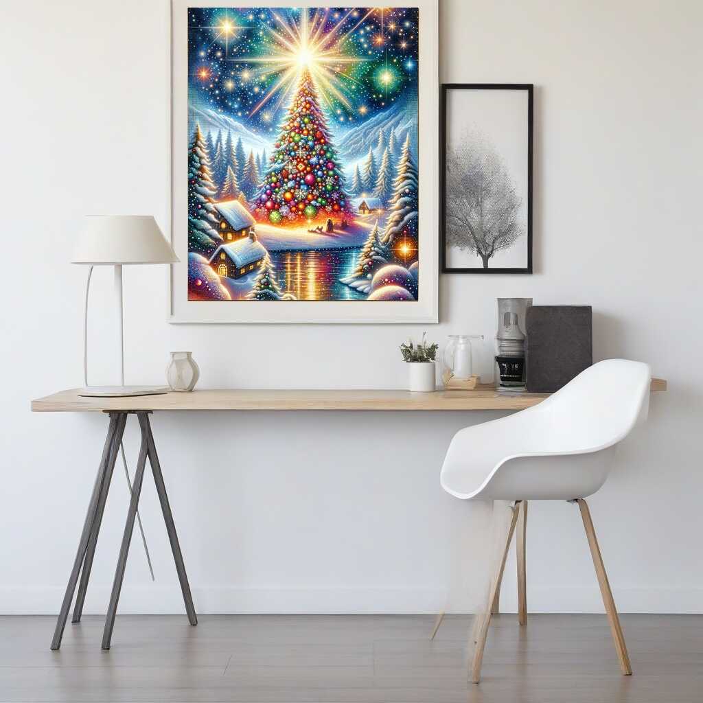 Big Christmas Tree — Diamond Painting Kit, product view 2