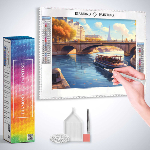 Autumn Magic in Paris — Diamond Painting Kit, product view 3