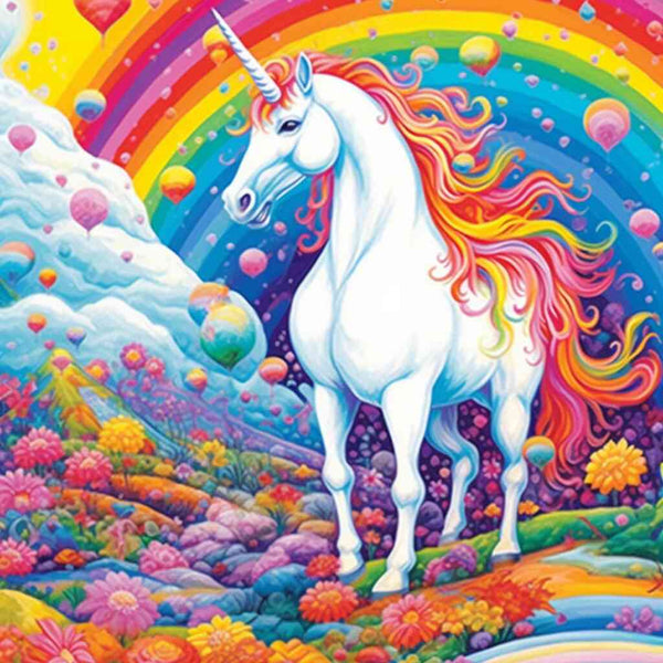 Rainbow Unicorn Fantasy — Diamond Painting Kit design