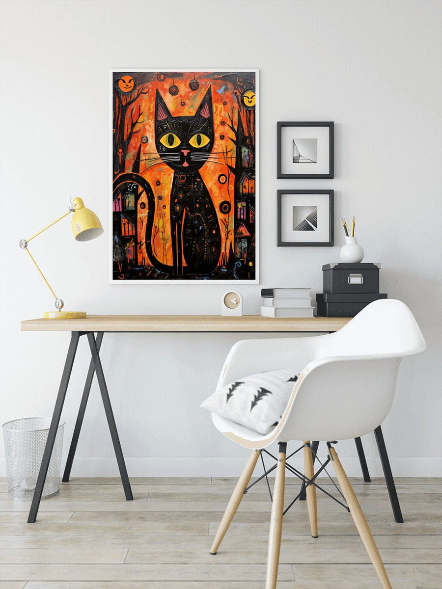 Cat in Orange — Diamond Painting Kit, product view 3