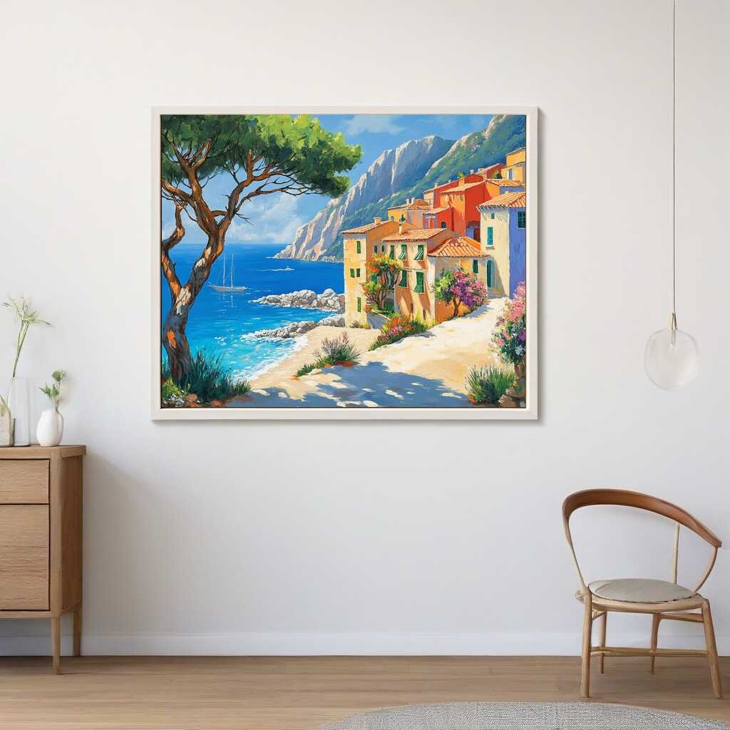 A Mediterranean Flower Path — Diamond Painting Kit, product view 2