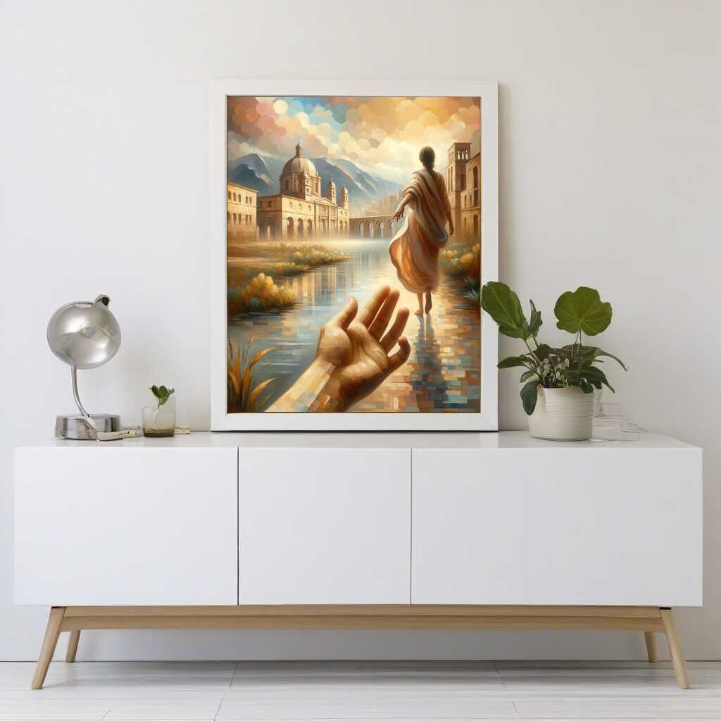 Take my hand and show me the world — Diamond Painting Kit, product view 2