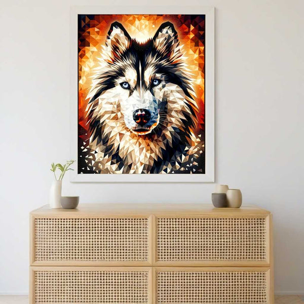 Husky portrait — Diamond Painting Kit, product view 2