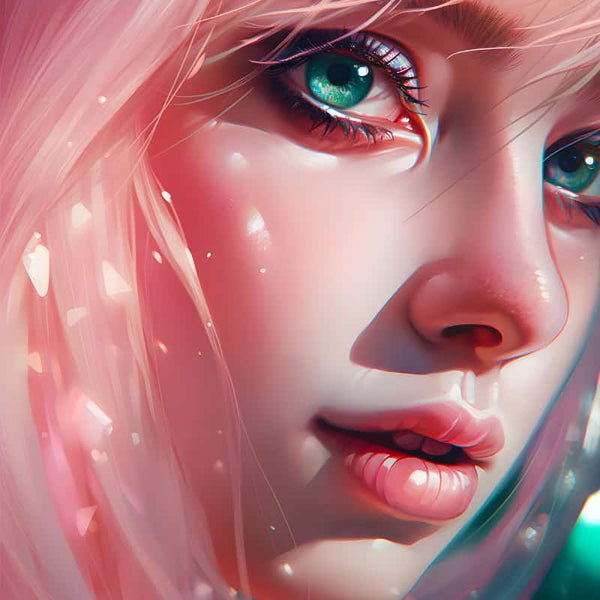 Pink Miro — AB Diamond Painting Kit design