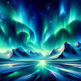Ribbons of Northern Lights — Diamond Painting Kit design