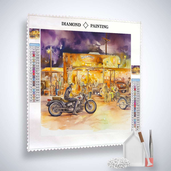 Smooth asphalt glider — Diamond Painting Kit, product view 2