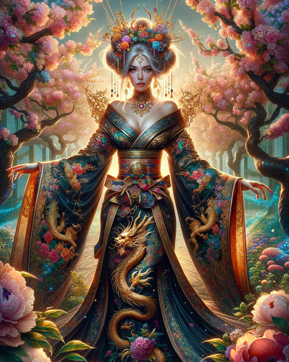 Dragon Lady — Diamond Painting Kit design