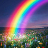 Rainbow Magic over the Meadow — Diamond Painting Kit design