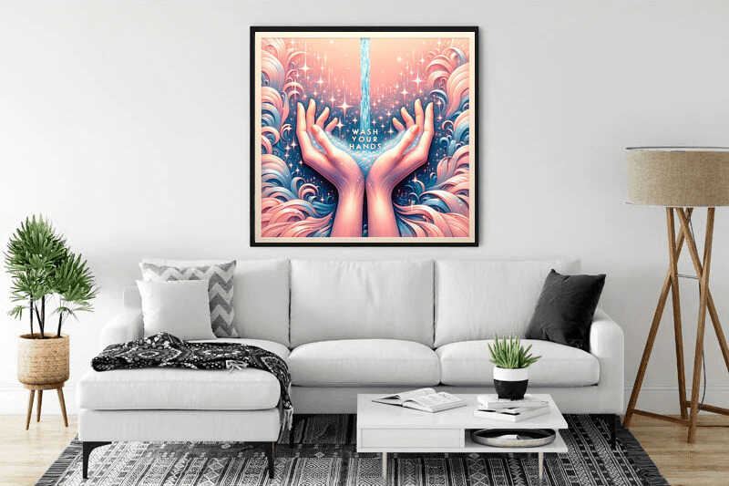 Wash Your Hands — Diamond Painting Kit, product view 2