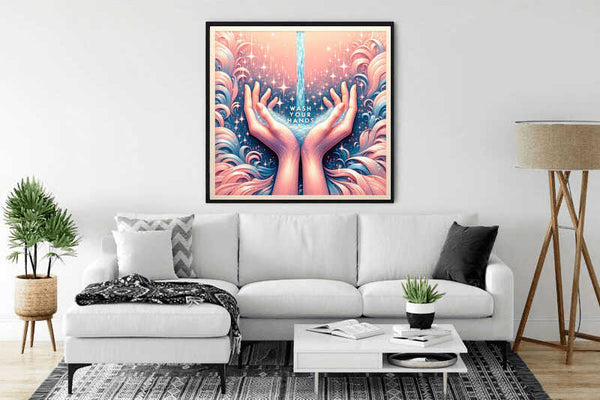 Wash Your Hands — Diamond Painting Kit, product view 2