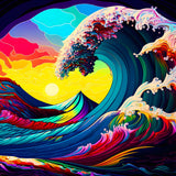 Rainbow wave — AB Diamond Painting Kit design