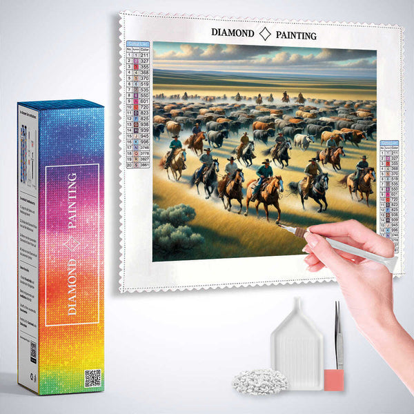 Expanse of the Wild West — Diamond Painting Kit, product view 3