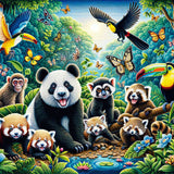Jungle Friends — Diamond Painting Kit design