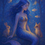 The Mermaid's Quiet World — Diamond Painting Kit design