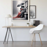 Couple on the wall — Diamond Painting Kit, product view 2