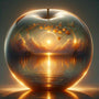 Glass apple evening mood — Diamond Painting Kit design